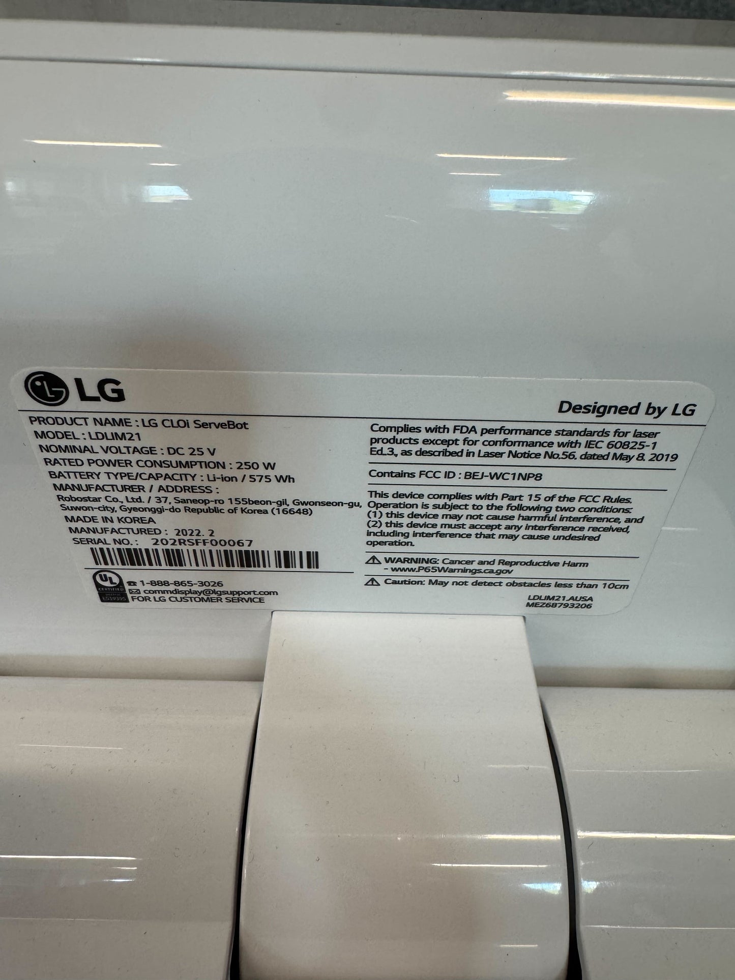 LG ServeBot - 202RSFF00067